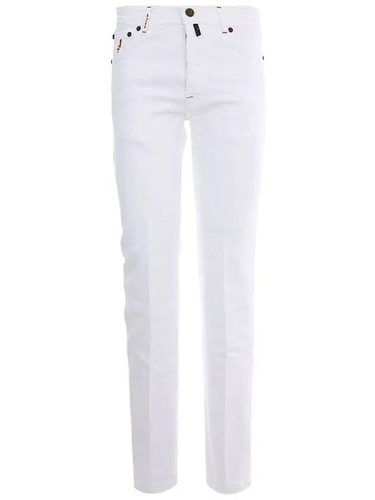 22FW UPNJSM J0317B 01 Icon Organic Cotton Denim Pants - KITON - BALAAN 1