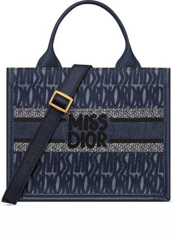 Small Book Tote Bag Blue - DIOR - BALAAN 1