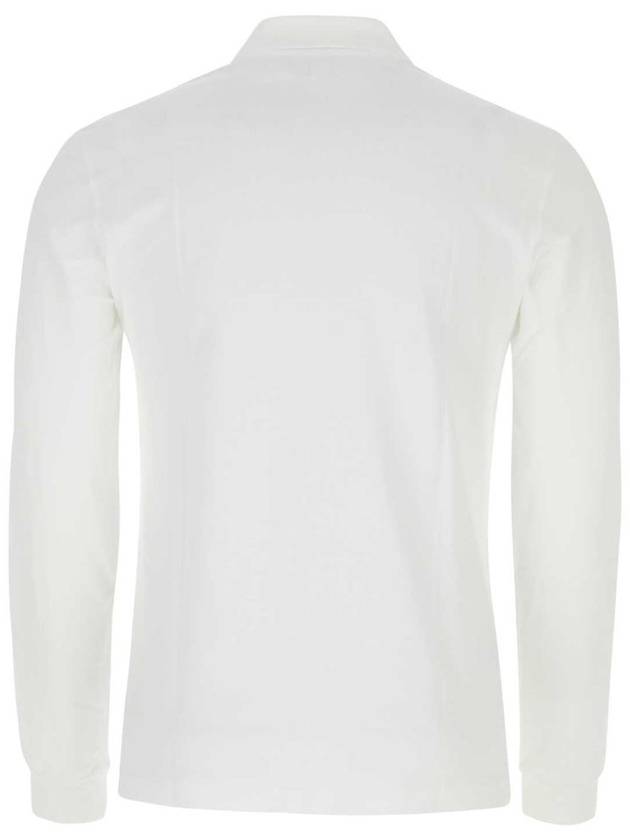 Classic Fit Long Sleeve PK Shirt White - LACOSTE - BALAAN 3