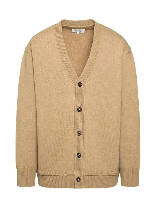 Elbow Patch Cardigan Beige - MAISON MARGIELA - BALAAN 2