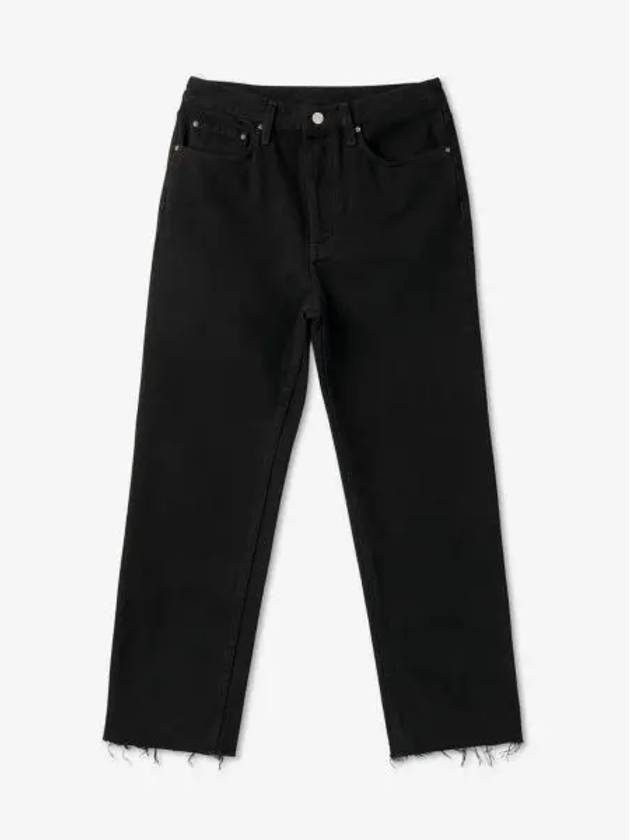 Refurbished cropped straight denim pants black 221235739204 - TOTEME - BALAAN 1