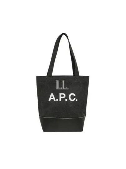 Axel Small Cotton Tote Bag Black - A.P.C. - BALAAN 2