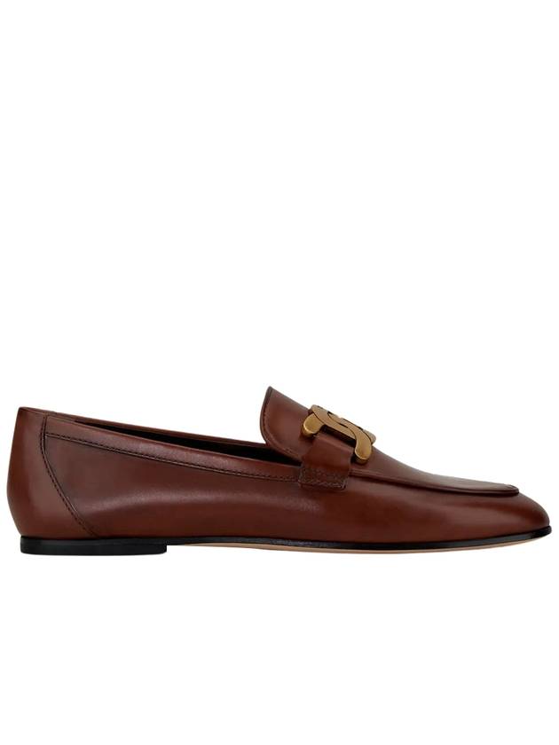 Kate Metal Logo Leather Loafers Brown - TOD'S - BALAAN 2