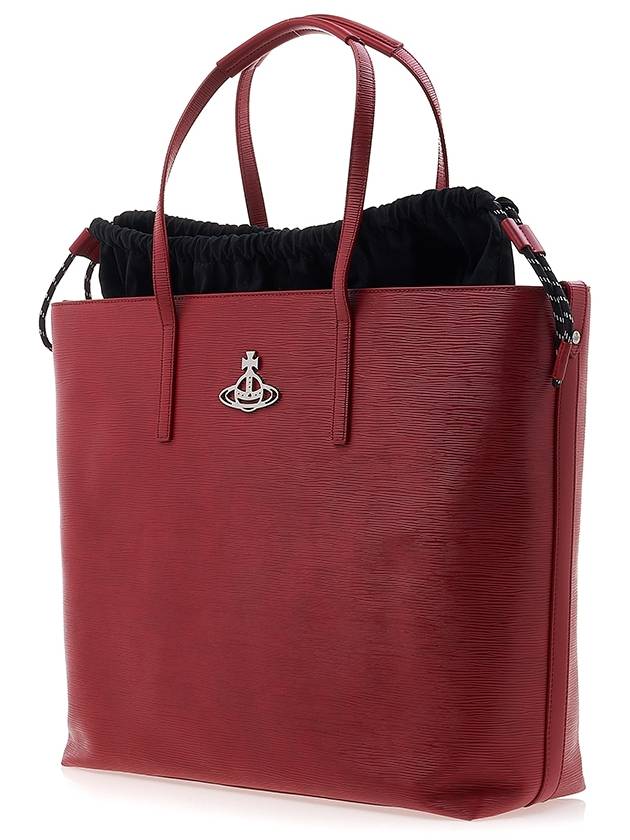 Polly Drawstring String Tote Bag Red - VIVIENNE WESTWOOD - BALAAN.