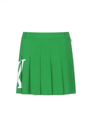 Anew Women s Big Logo Pleated Middle Long Skirt GN Domestic Product GQCY23042597278 - ANEWGOLF - BALAAN 1