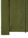 Waffen Patch Fleece Zip Up Hoodie Green - STONE ISLAND - BALAAN 4
