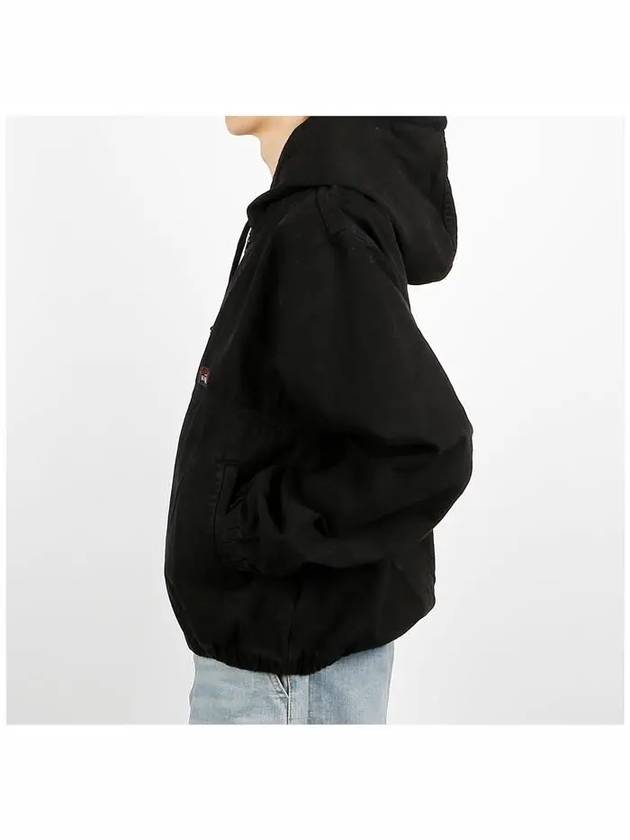 Work hooded zip up black - STUSSY - BALAAN 4