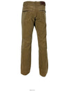 Corduroy Straight Pants Cammello - PRADA - BALAAN 4