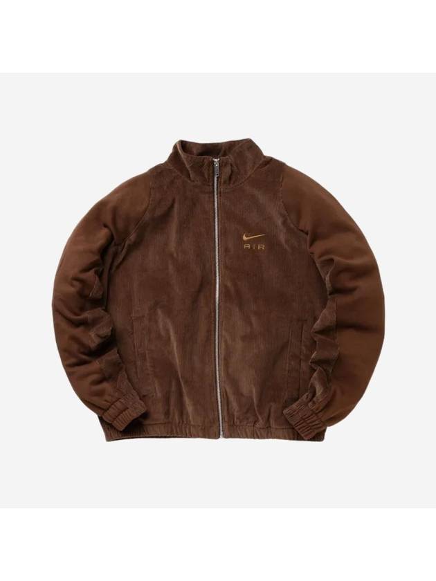 Air Corduroy Fleece Zip-Up Jacket Kakao Wow - NIKE - BALAAN 1