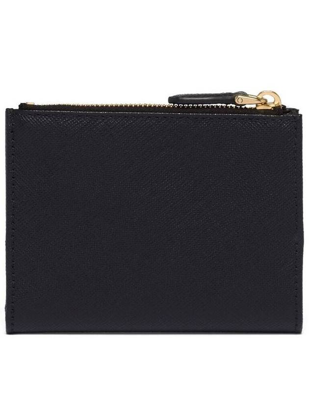 Small Saffiano Half Wallet Black - PRADA - BALAAN 3