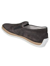 Suede Slip-On Loafer Grey - TOD'S - BALAAN 4