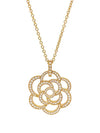 Camellia necklace 18K pink gold full pave diamond 4ET0098 - CHANEL - BALAAN 2