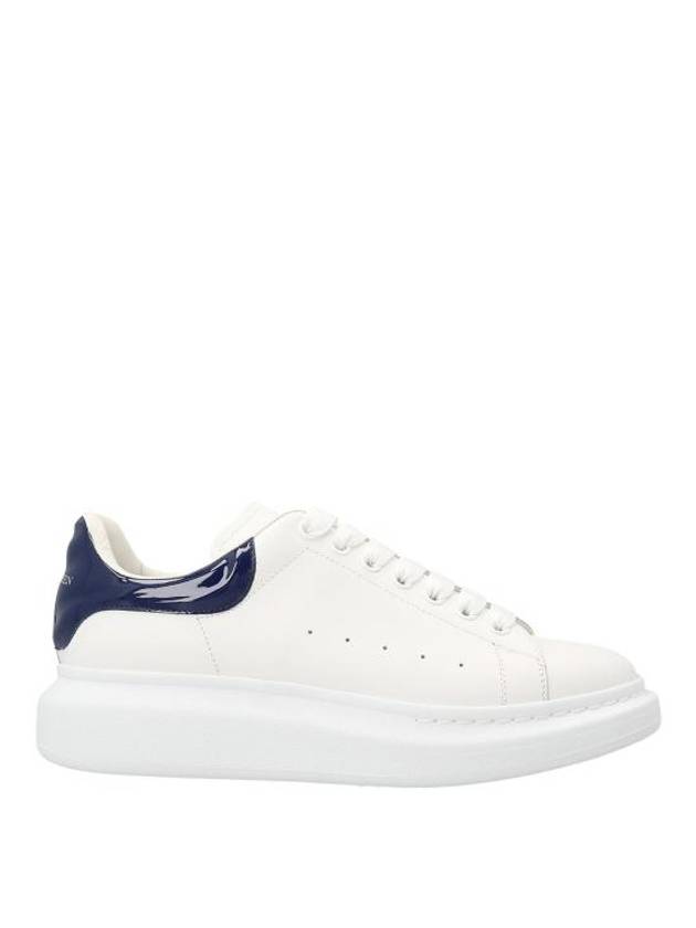 Glossy Tab Oversole Low Top Sneakers Navy White - ALEXANDER MCQUEEN - BALAAN 2