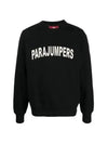 Caleb Logo Print Cotton Sweatshirt Black - PARAJUMPERS - BALAAN 1