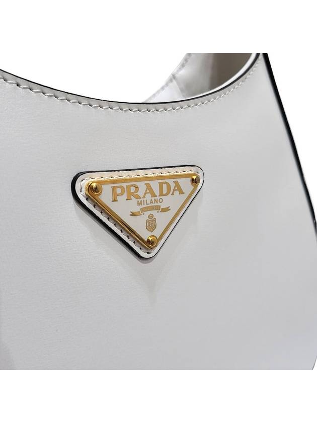 Women s 1BC179 White Cleo Medium Hobo Shoulder Bag - PRADA - BALAAN 6