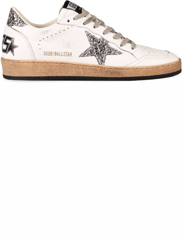 Ball Star Heel Tab Low Sneakers White Silver - GOLDEN GOOSE - BALAAN 3