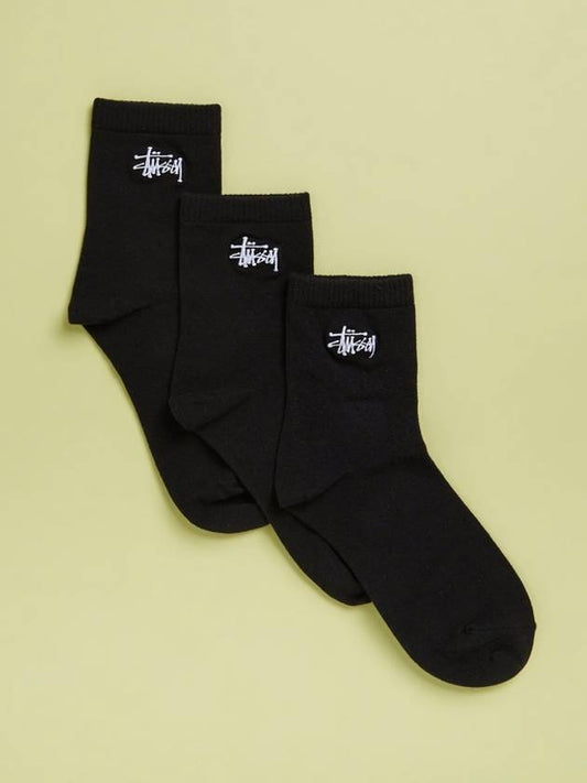 Graffiti Crew 3 Pack Socks Black - STUSSY - BALAAN 2