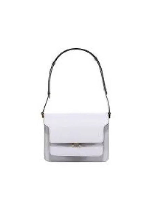 Mini Saffiano Leather Trunk Shoulder Bag Limestone SBMPS01T09Z185M - MARNI - BALAAN 1