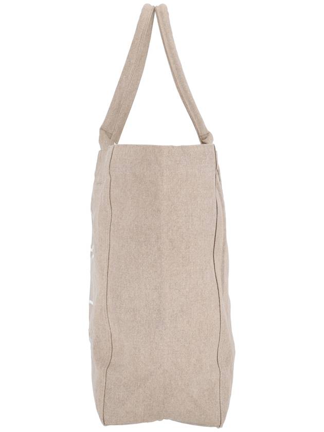 Yenky Embroidered Logo Large Shopper Tote Bag Beige - ISABEL MARANT - BALAAN 6