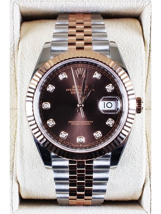 Rolex Datejust 41 Combi Choco 10P 21 Years - ROLEX - BALAAN 3