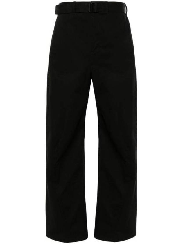 Twisted Cotton Twill Straight Pants Black - LEMAIRE - BALAAN 2