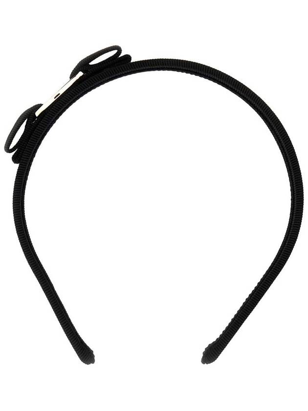 Vara Bow Hairband Black - SALVATORE FERRAGAMO - BALAAN 2