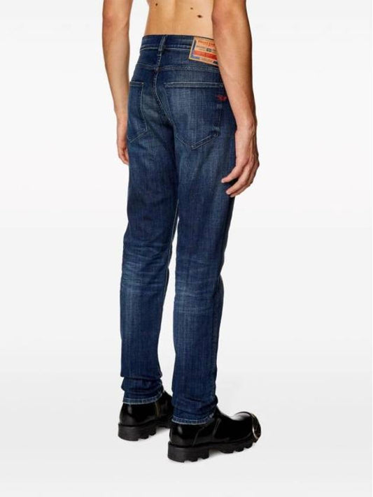 D Strukt Slim Fit Straight Jeans Blue - DIESEL - BALAAN 1