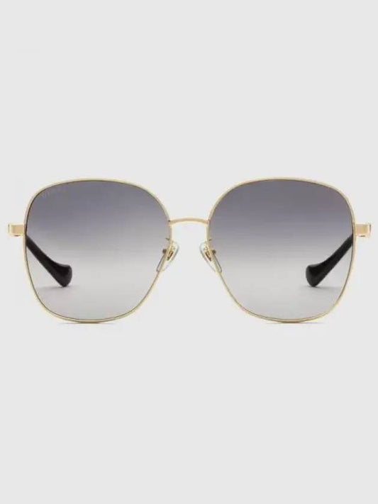 Eyewear Low Nose Bridge Fit Sunglasses Gold Grey - GUCCI - BALAAN 2