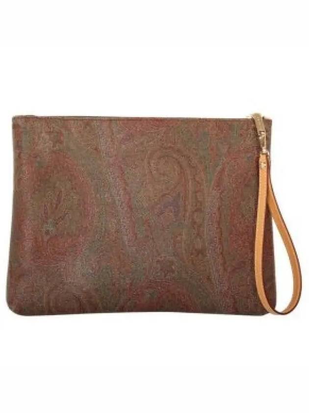 Paisley Strap Pouch Clutch Bag Brown - ETRO - BALAAN 2