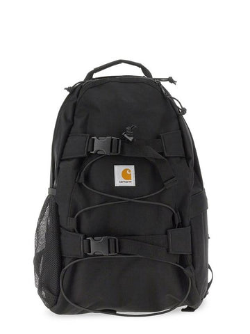 Kickflip Recycled Polyester Canvas Backpack Black - CARHARTT WIP - BALAAN 1