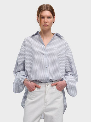 SIDE BUTTON STRIPE SHIRTS_2colors - MAGJAY - BALAAN 1