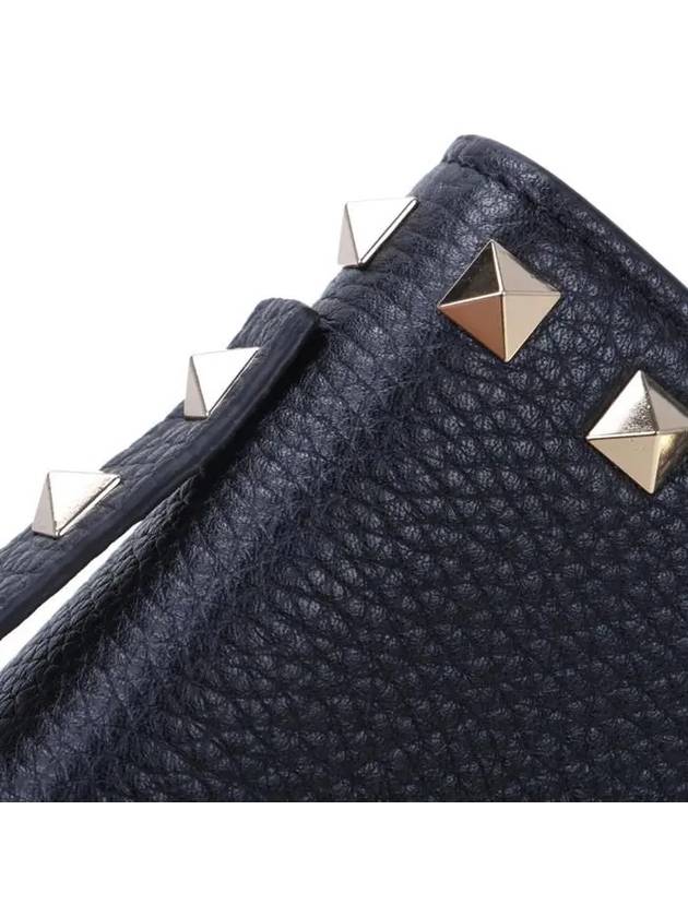 Women's Rockstud Leather Shoulder Bag Black - VALENTINO - BALAAN 9