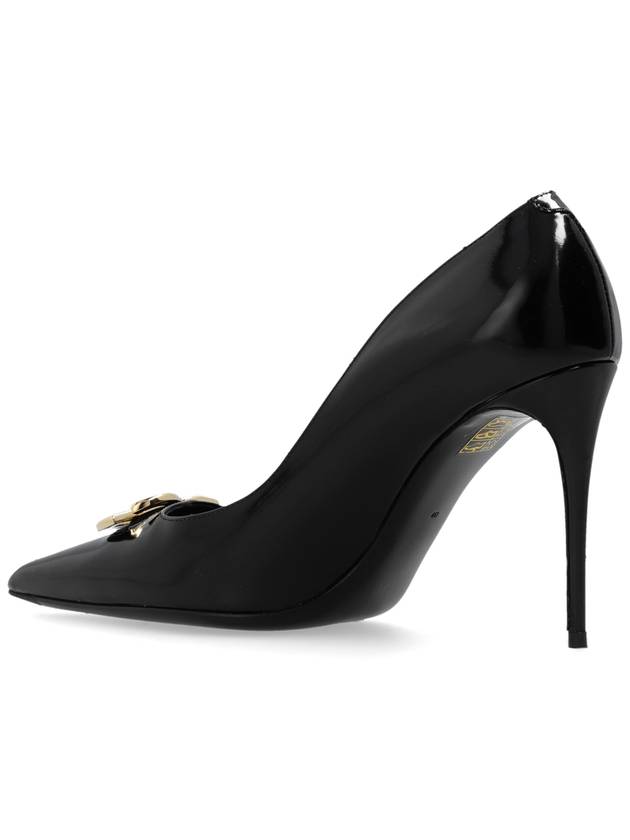 DG Logo Leather Pumps Black - DOLCE&GABBANA - BALAAN 6