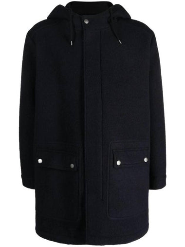 Matthias Parka Heather Navy Blue - A.P.C. - BALAAN 1