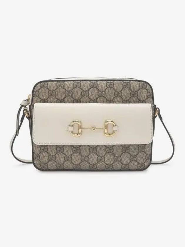 Horsebit 1955 Small Cross Bag Beige White - GUCCI - BALAAN 2