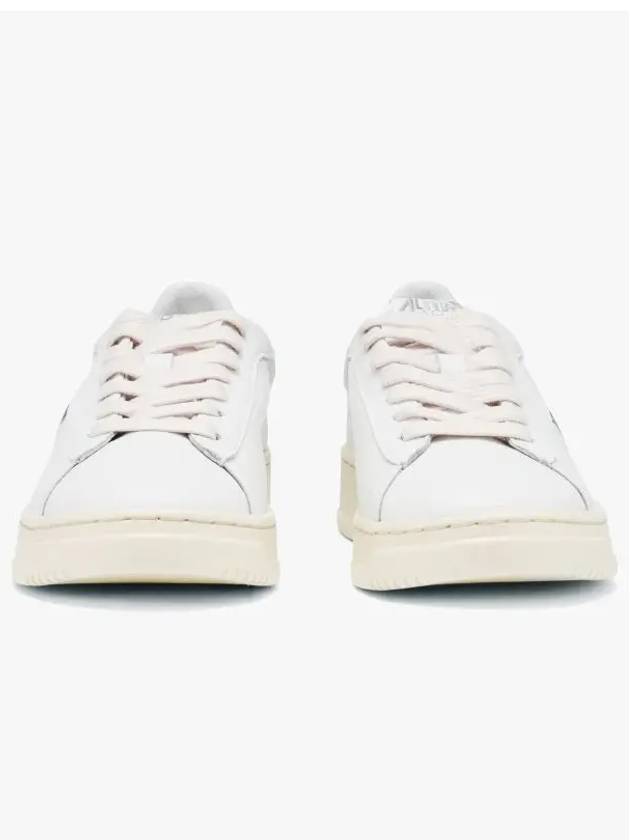 Dallas White Tab Leather Low Top Sneakers White - AUTRY - BALAAN 4