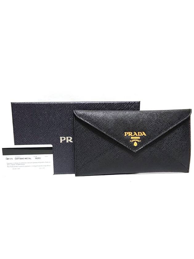 Saffiano clutch and long wallet 1MF175 NERO - PRADA - BALAAN 6