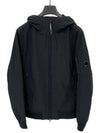 Lens Wappen Patch Zip Up Hoodie Black - CP COMPANY - BALAAN 2