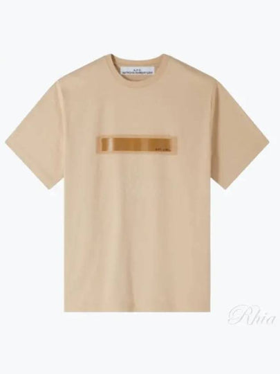 Jean Homme Short Sleeve T-shirt Beige - A.P.C. - BALAAN 2