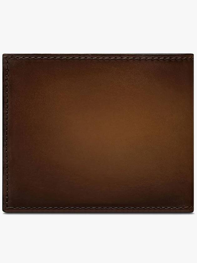 Makore Slim Leather Half Wallet Cacao Intenso - BERLUTI - BALAAN 3