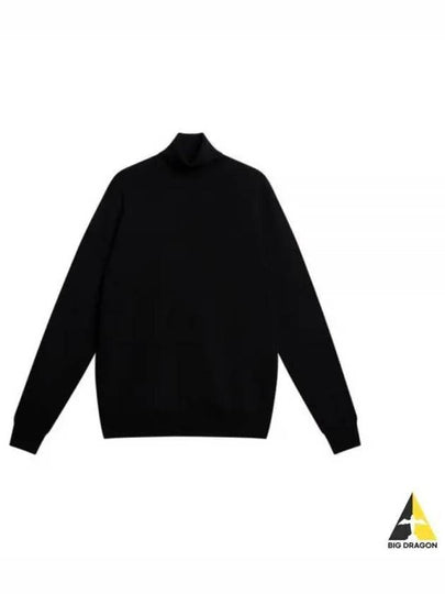 Lyd Merino Wool Turtleneck Black - J.LINDEBERG - BALAAN 2