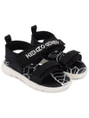 Kids Logo Velcro Sandals Black K59032 09B - KENZO - BALAAN 2