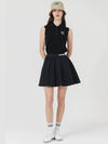 Nylon volume gathered skirt BLACK - MONBIRDIE GOLF - BALAAN 8