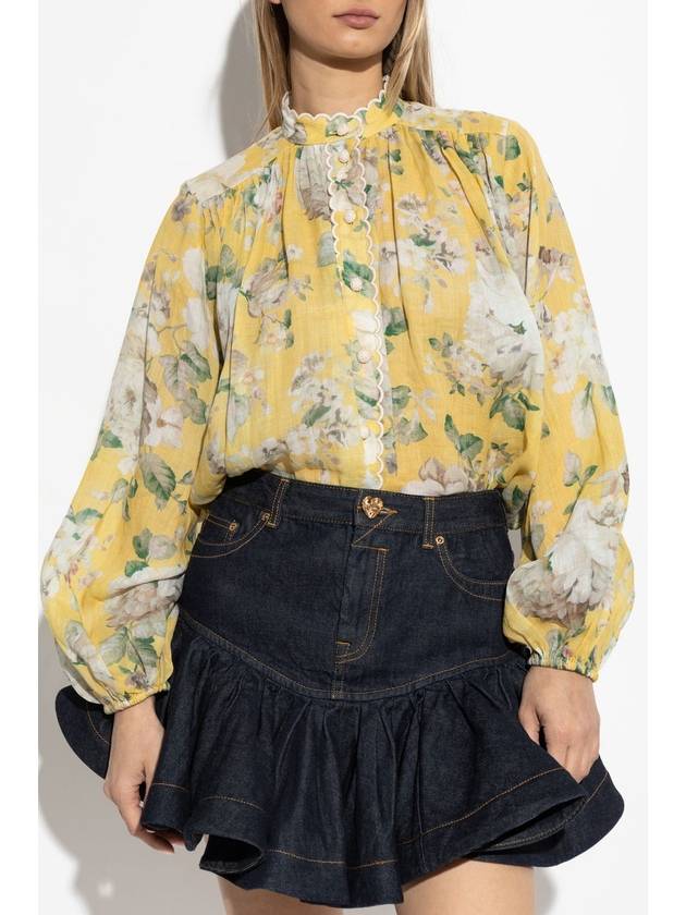 Zimmermann Shirt With Floral Pattern, Women's, Yellow - ZIMMERMANN - BALAAN 3