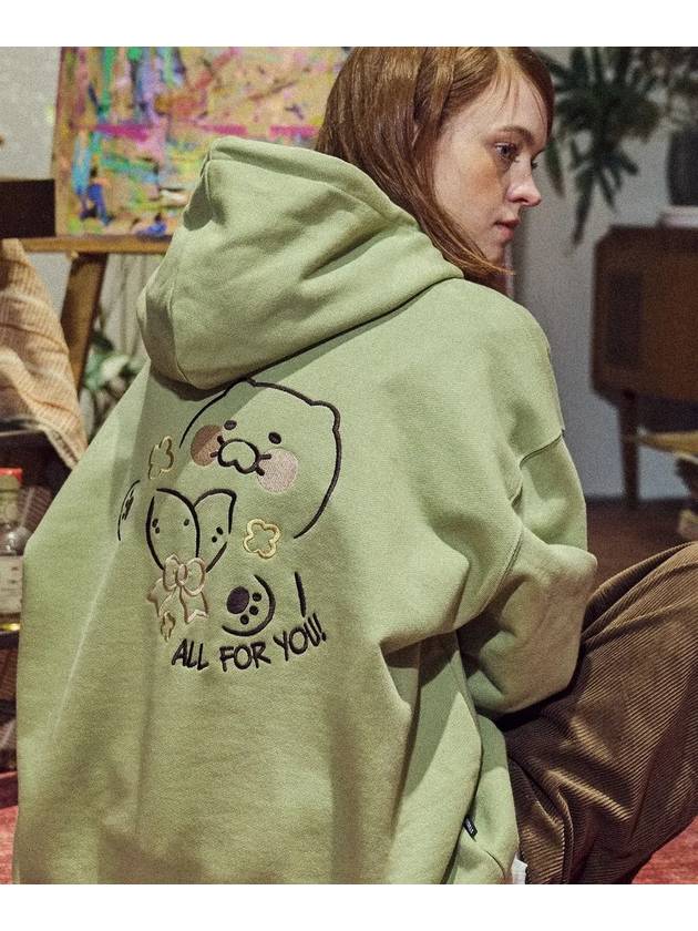 CPGN Kakao Friends Chunsik Pop Hoodie Khaki - CPGN STUDIO - BALAAN 3