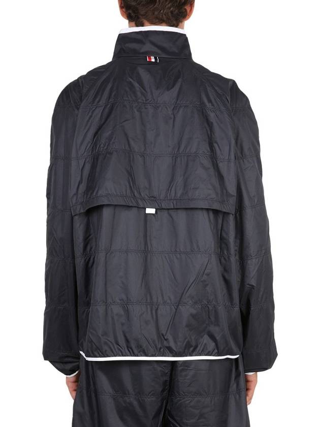 Quilted Ripstop Jersey Lining Track Jacket - THOM BROWNE - BALAAN 4