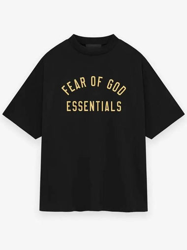 Jersey crew neck short sleeve t shirt black 125BT244190F - FEAR OF GOD ESSENTIALS - BALAAN 1