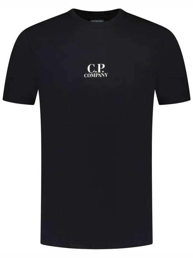 CP Company Short Sleeve T Shirt 17CMTS167A005100W999 White Black - CP COMPANY - BALAAN 2