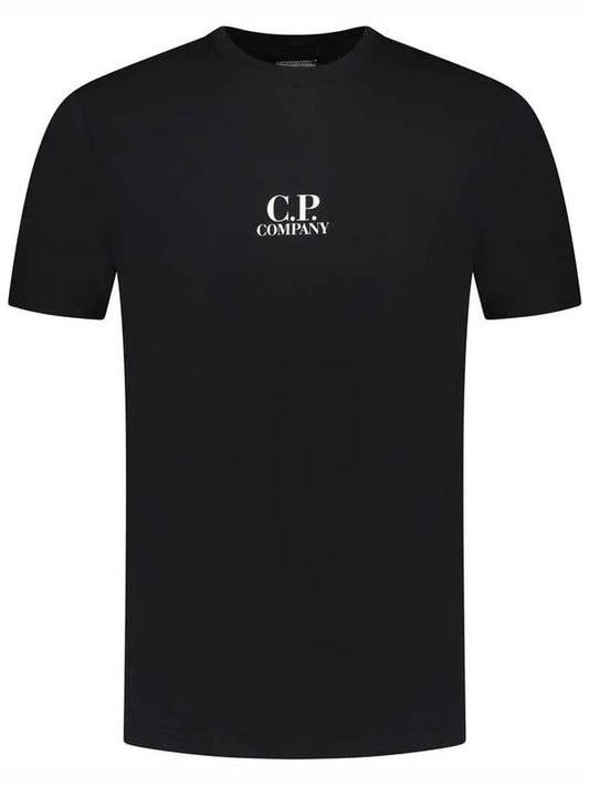 CP Company Short Sleeve T Shirt 17CMTS167A005100W999 White Black - CP COMPANY - BALAAN 2