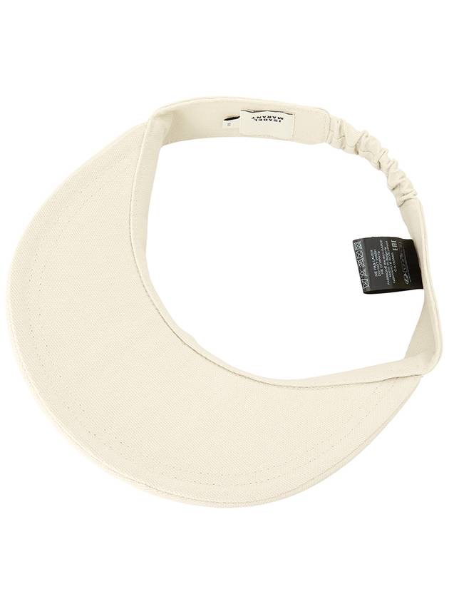 Embroidered Logo Visor Cap Ivory - ISABEL MARANT - BALAAN 5